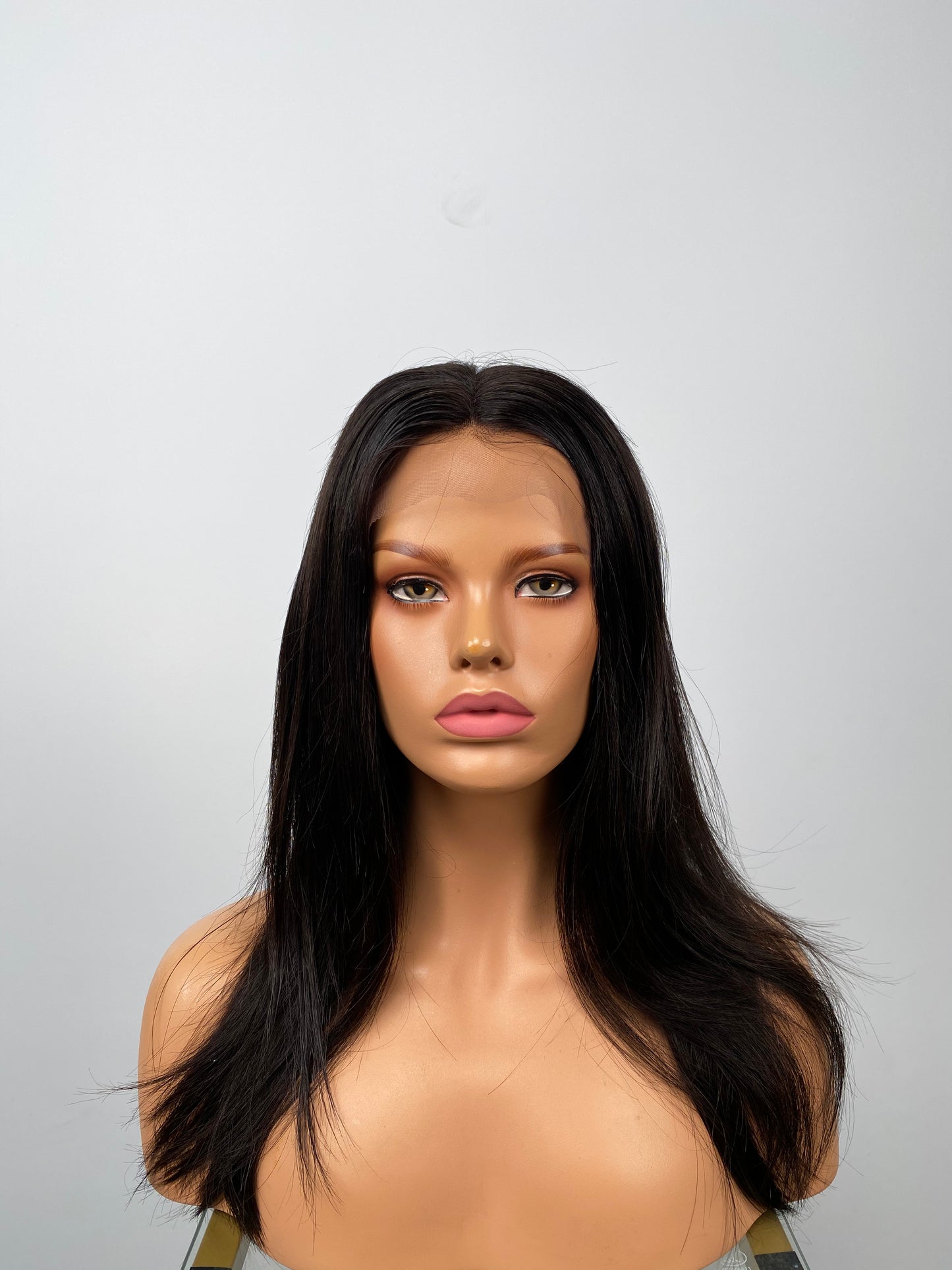 BOB CUT BLACK 4" PARTING LACE FRONT VIRGIN HUMAN HAIR WIG READY TO SHIP