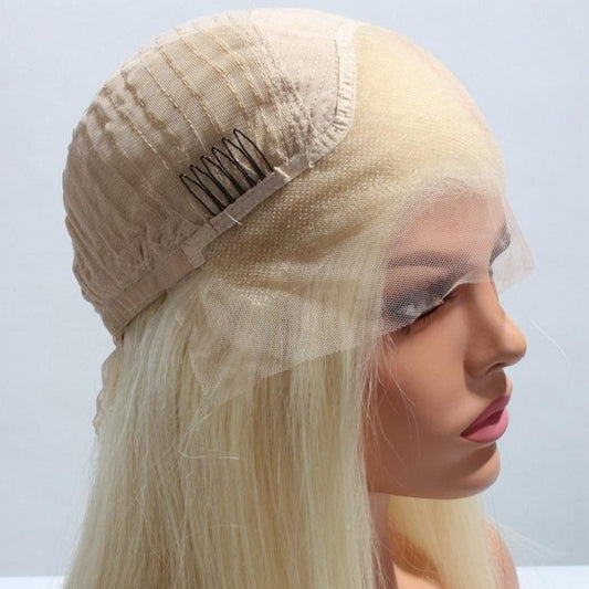14" Straight & Hot Blonde Bob 4" Lace Front Wig