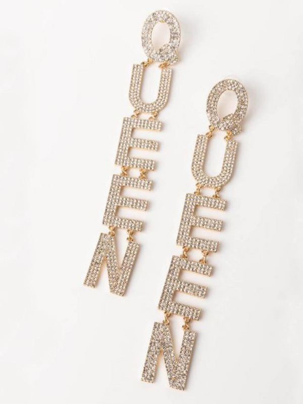 Silver & Golden Queen Earrings