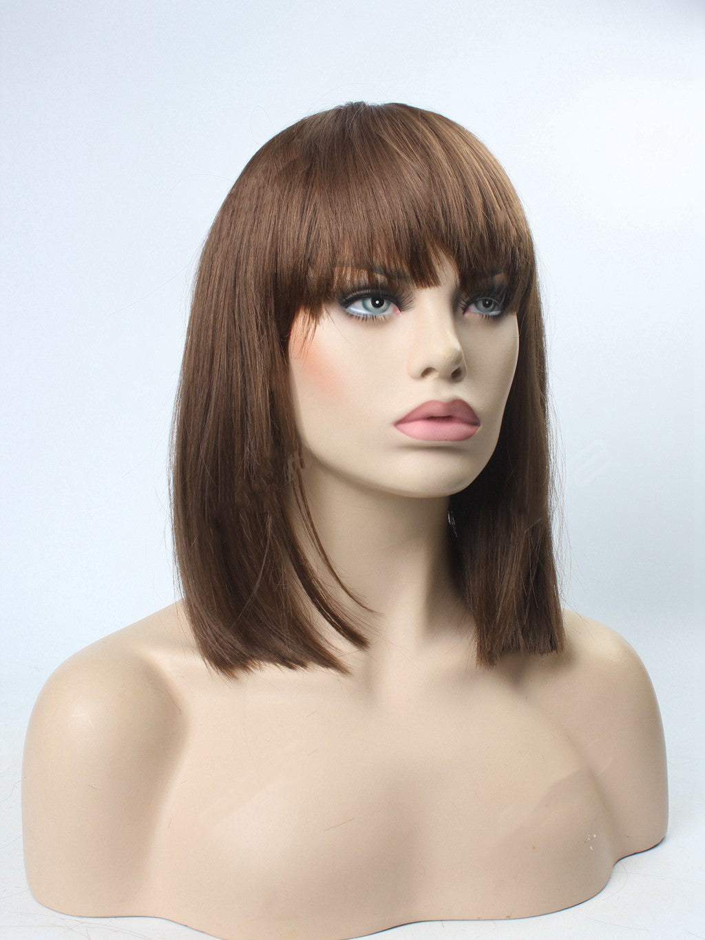 Special Medium Length Straight Lob with Bangs