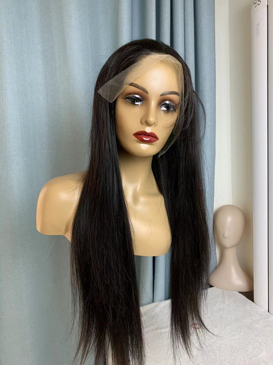 24 Inch 13"*6" HD Lace Natural Black Human Hair Wig