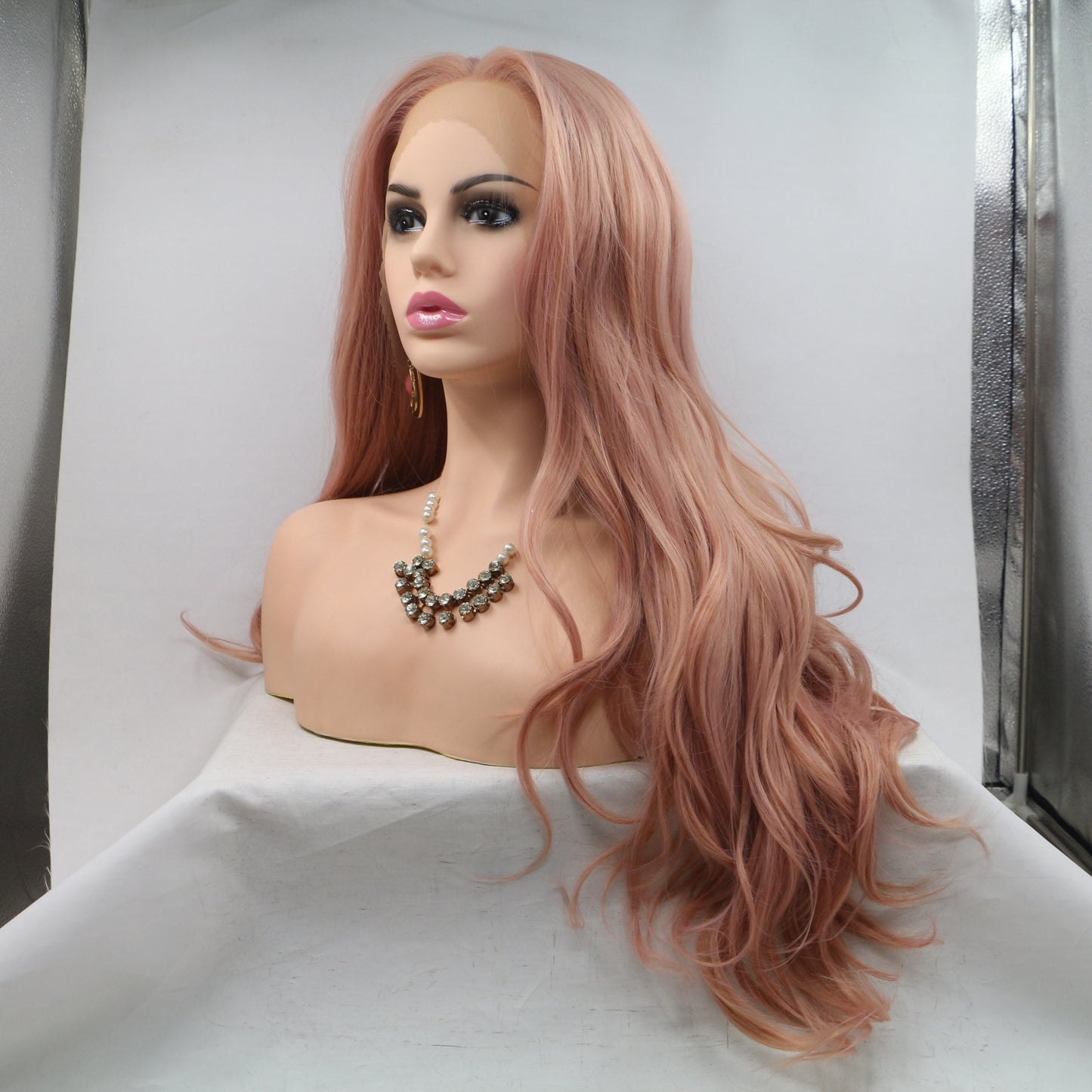 Pink Wavy Hair Wig