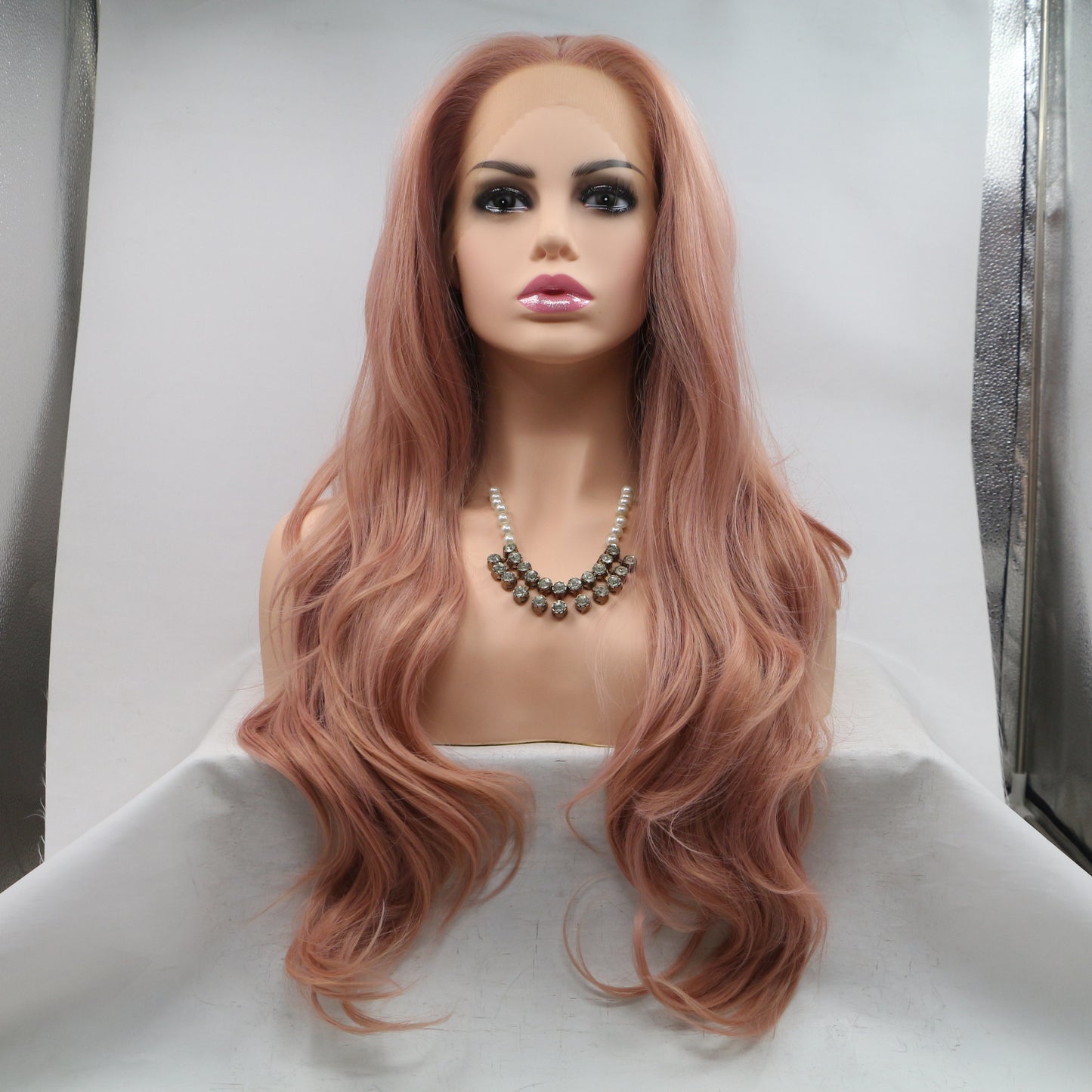 Pink Wavy Hair Wig