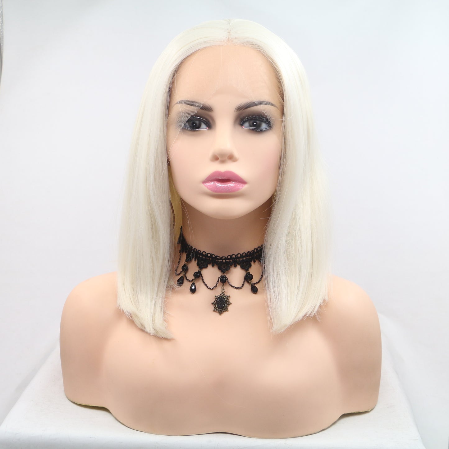 Shoulder Length Blonde Wig