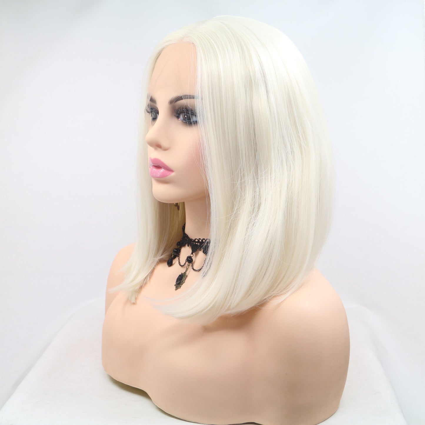 Shoulder Length Blonde Wig