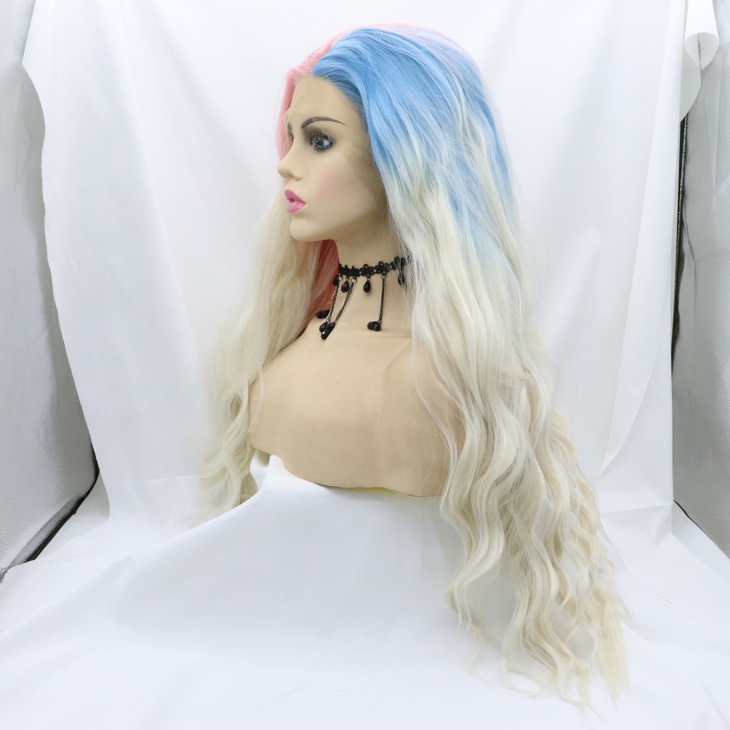 Three Colors Mixed Lace Wig